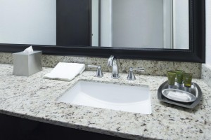 Mission Inn & Suites - Guest Bathroom Vanity